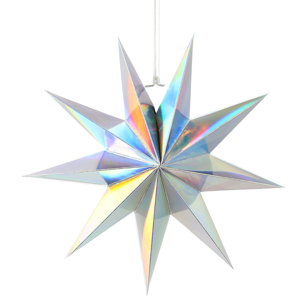 3D Paper 9 Point Star Lantern For Wedding Decor Birthday Party Decoration Christmas Halloween Party 3D Paper 9 Point Star Lantern For Wedding Decor Birthday Party Decoration Christmas Halloween Party
